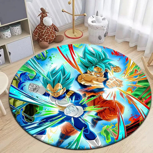 MINISO Dragon Ball Anime Round Carpet Non-Slip Floor Mat Washable Rug