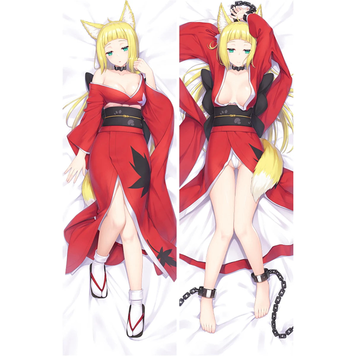 Sanjouno Haruhime Dakimakura Cover Anime Fox Girl Waifu Body Pillow Case