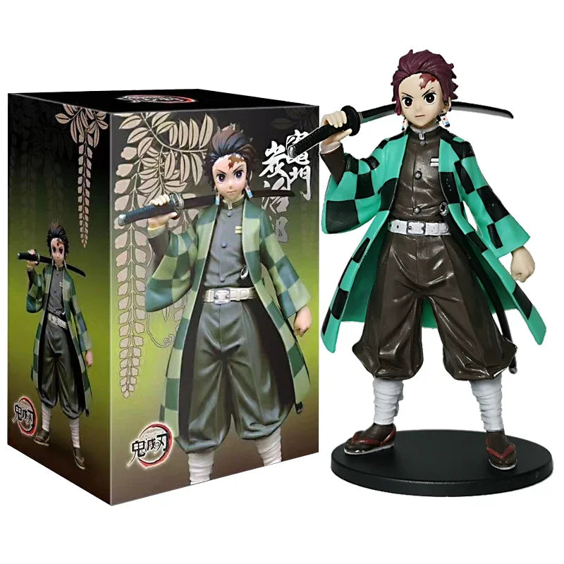 Demon Slayer Tanjiro Nezuko Zenitsu Inosuke Action Figures Set