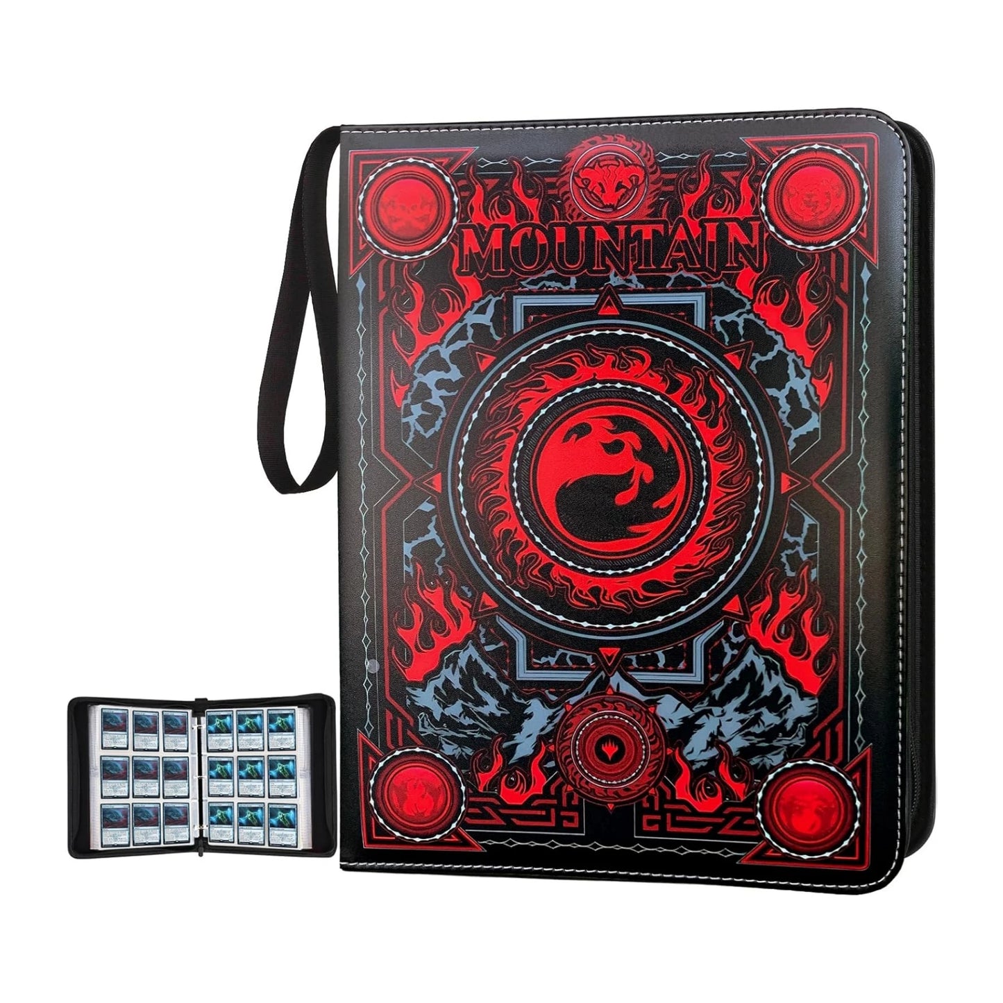 9 Pocket Card Binder with Sleeves for MTG TCG Yu-Gi-Oh Collector Album
