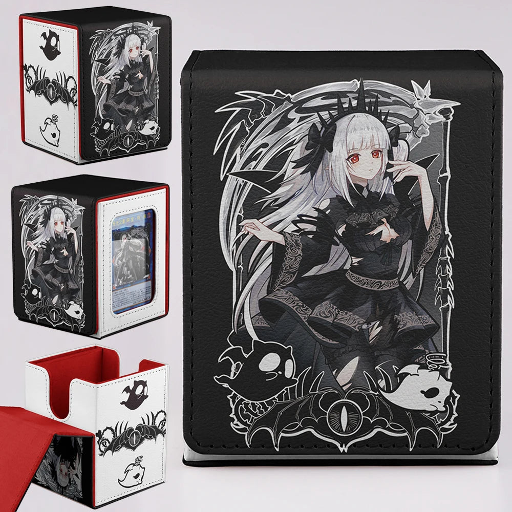 **** TCG 100+ Card Capacity Deck Box Dragon Design Durable Storage for YGO Magic
