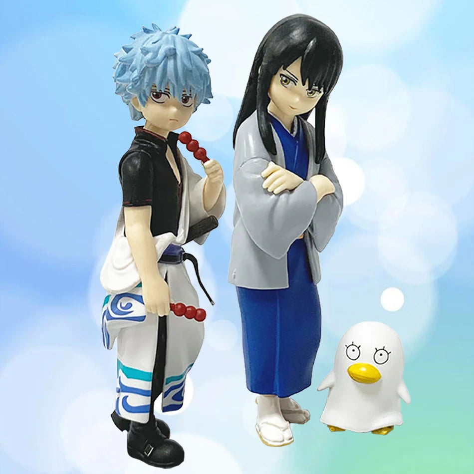 Gintama Sakata Gintoki Katsura Kotaro PVC Statue Anime Collectible
