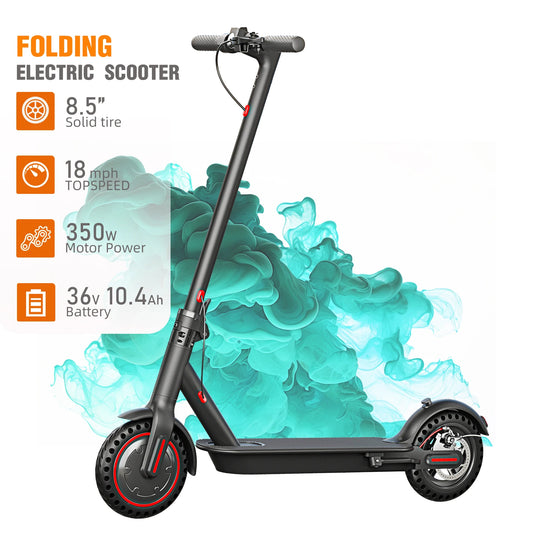 FREEBOY J03 350W Foldable Electric Scooter for Adults & Teens, 8.5" Explosion-Proof Tires, Dual Brake, APP Support