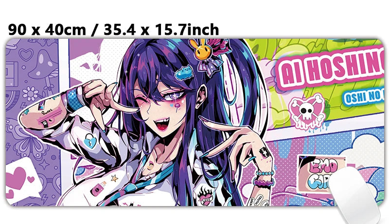 Idol Chaos XXL Ai Hoshino Mouse Pad Playmat – 35.4in x 15.7in