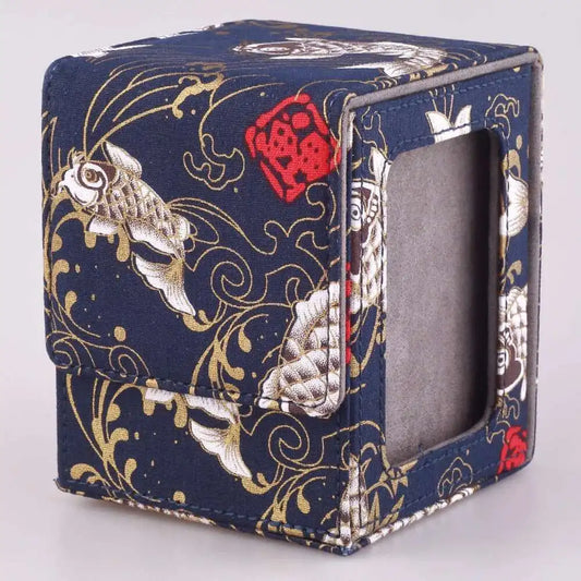 Premium Koi Fish Pattern 100+ Card Deck Box for MTG, TCG, CCG