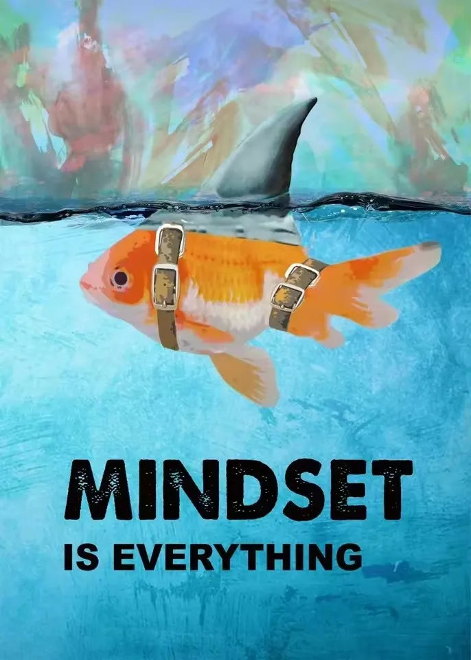 Motivational Quotes Lion Mindset Canvas Wall Art Print Home Decor