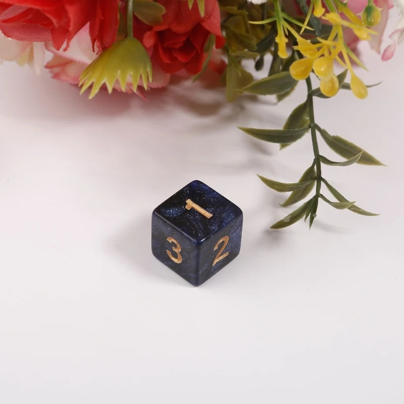 10pcs 15mm Multicolor Acrylic Cube Dice Set for Table Games Toy