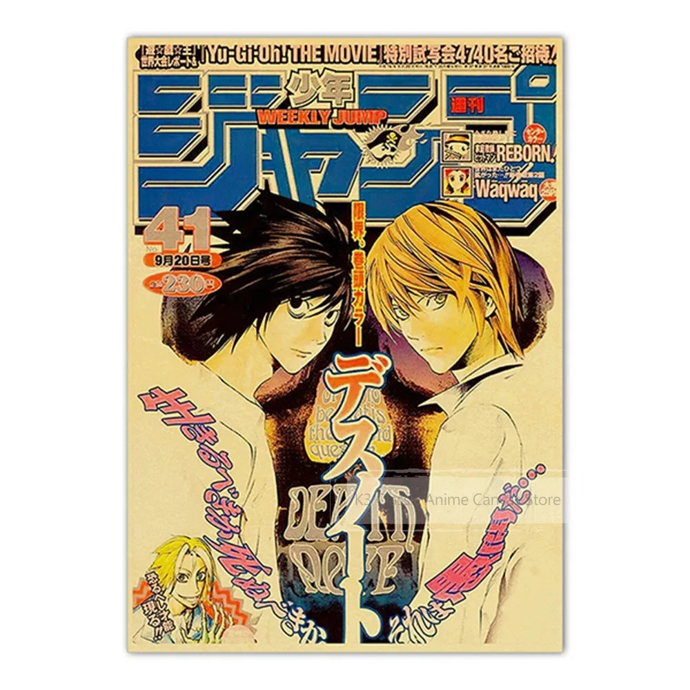 JoJo’s Bizarre Adventure Poster – Vintage Shonen Jump Kraft Print