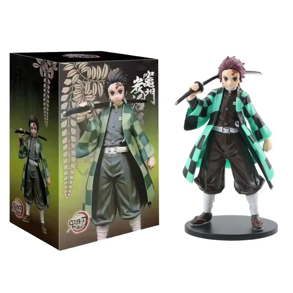 Anime Figure Demon Slayer Tanjiro Nezuko Zenitsu Inosuke Action Model