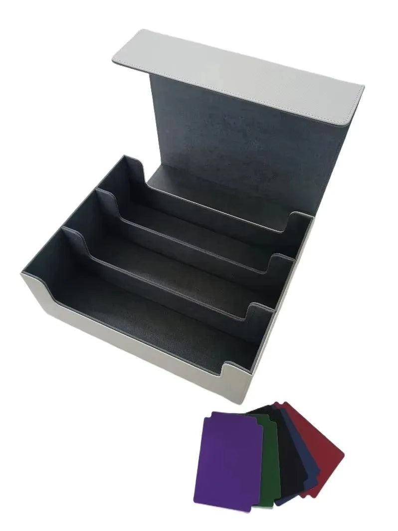 **** Storage Box for 1800+ Trading Cards PU Leather Magnetic Closure Case