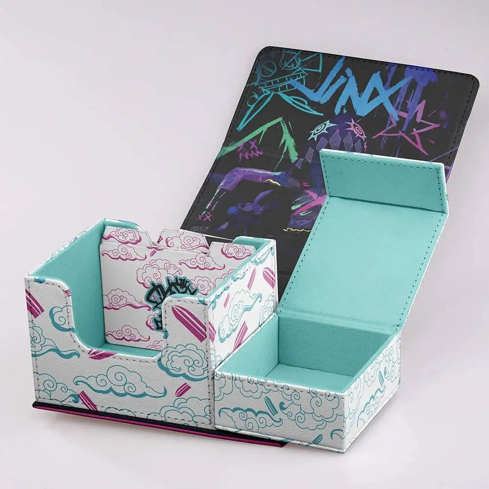 Gacha Card Deck Case League Of Legends Jinx Trading Card Storage Box