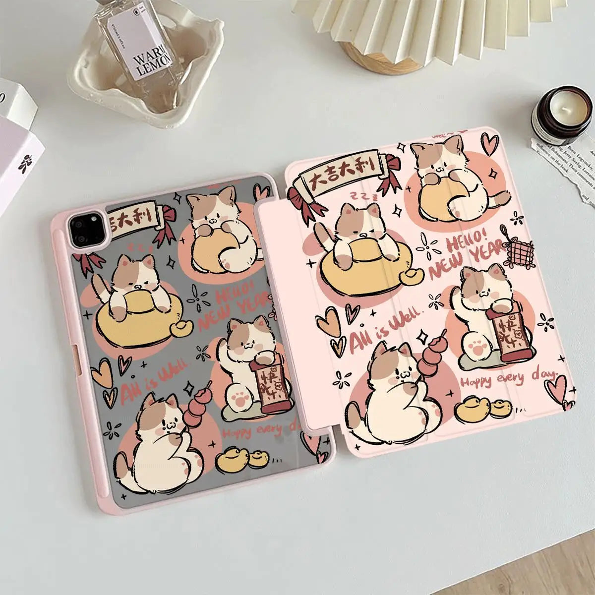 Musical Cat Smart Case for iPad 10.2 11 12.9 Air Pro 6th 5th 2025