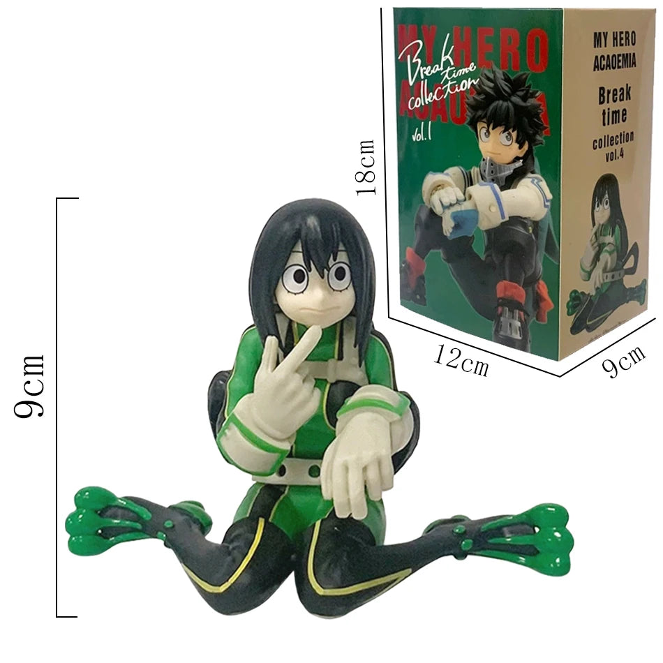 **** 10cm Q Version My Hero Academia Figures Midoriya Bakugou Ochaco Kids Gift