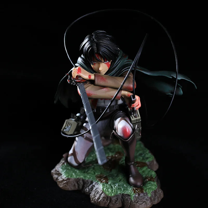 Anime Attack on Titan Levi Ackerman PVC Action Figure Model Toy
