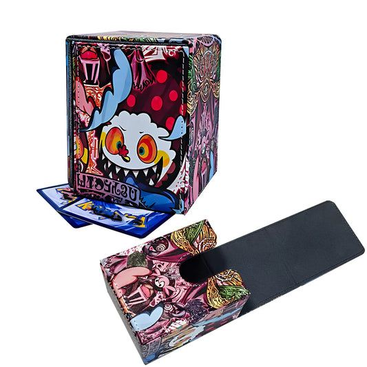 Anime Premium Trading Card Box PU Leather Holds 100+ Cards for TCG