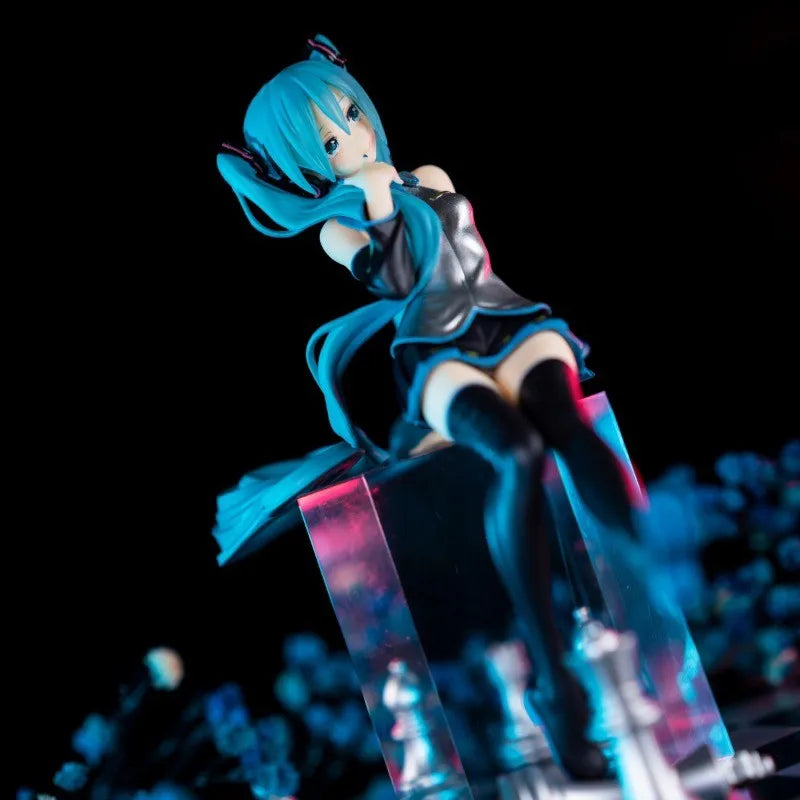 17CM Hatsune Miku Noodle Stopper Figure PVC Desktop Ornament Toy