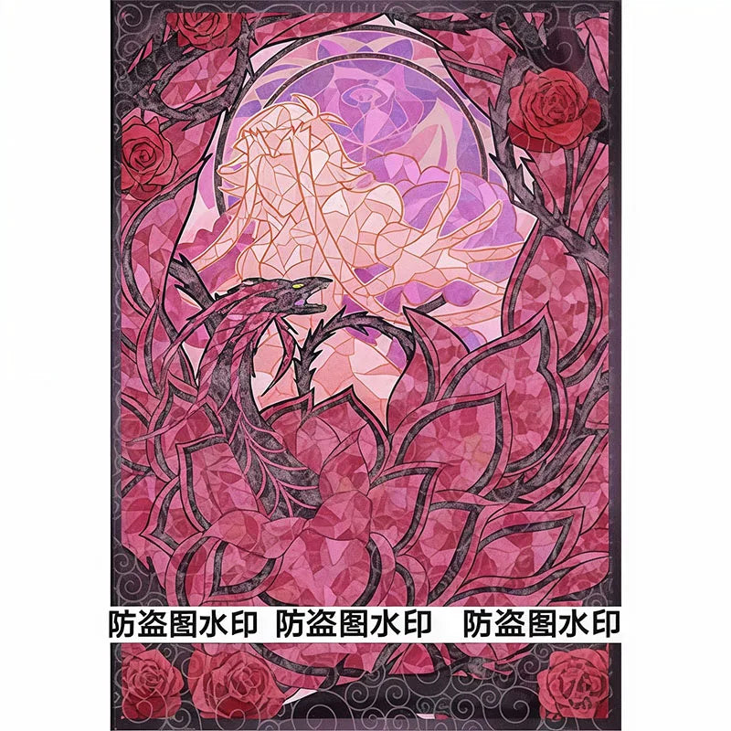 60pcs Yu-Gi-Oh Black Rose Dragon Card Sleeves Anime Game Collection