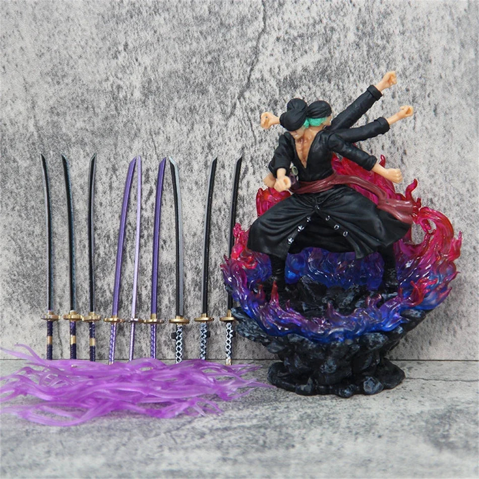 5.9" Asura Zoro Figure – One Piece PVC 9-Sword Style Statue