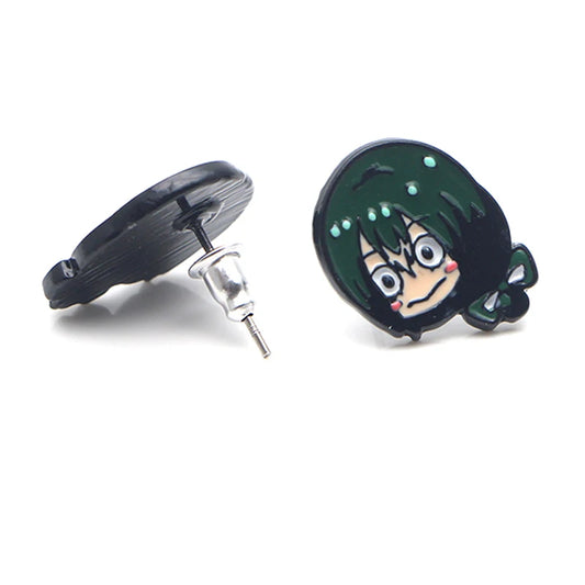 My Hero Academia Tsuyu “Froppy” Stud Earrings – Enamel Cosplay Pair