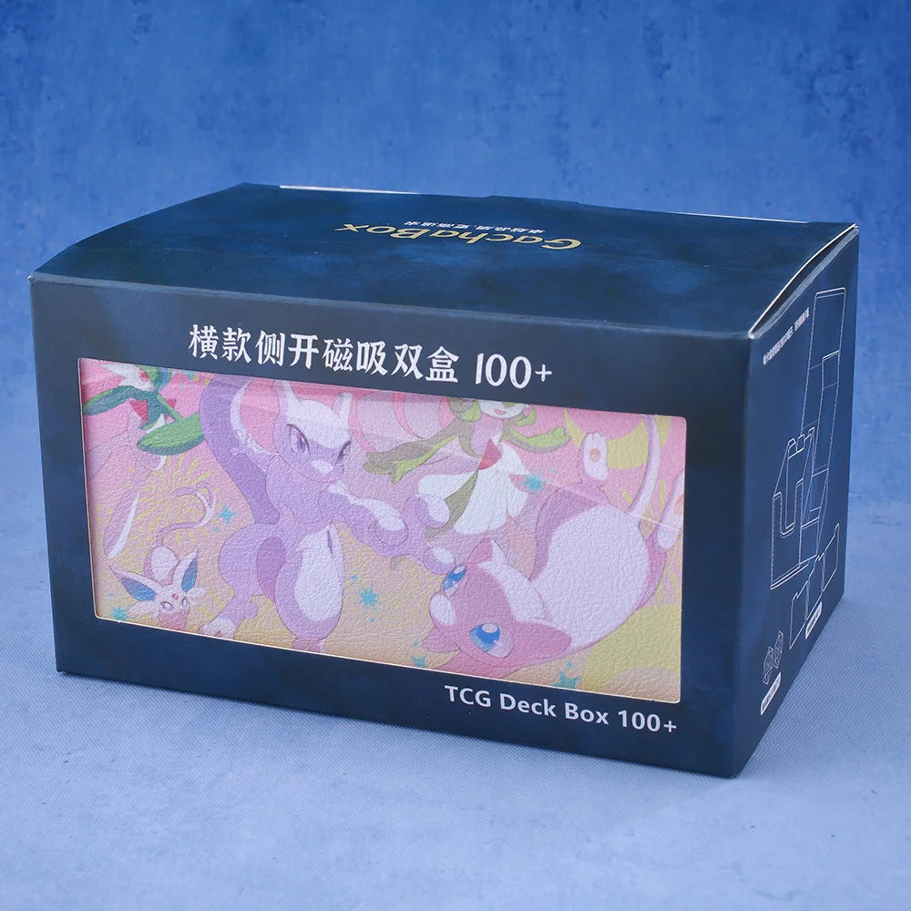 **** Gacha Deck Box for PTCG Cards Trading Card Storage with Display Window