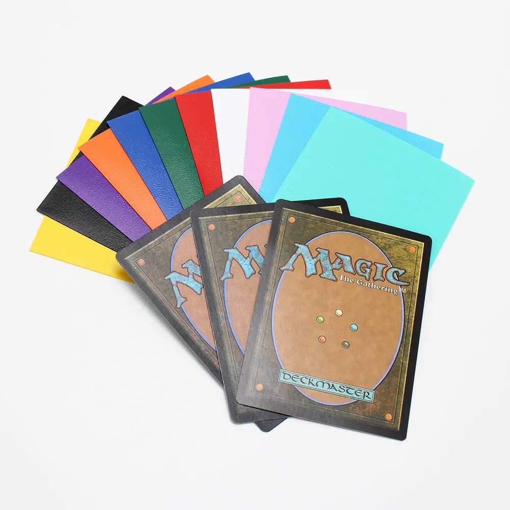 RyshePro Matte Card Sleeves – 66 × 91 mm (Standard / Pokémon & MTG Size) – 100 ct – Rainbow Color Range