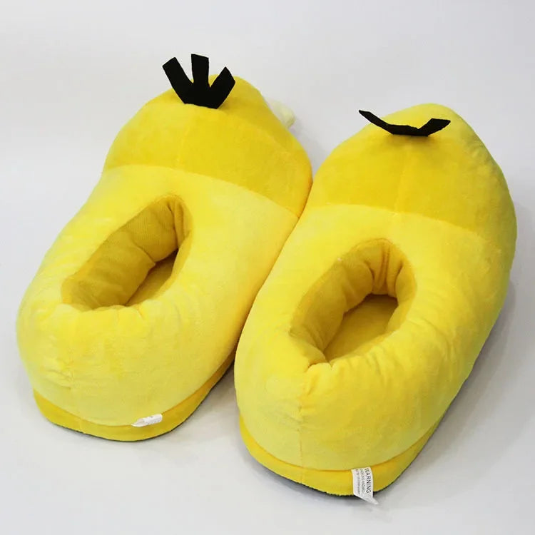 Pokemon Snorlax Plush Slippers Winter Warm Cotton Shoes Couple Gift