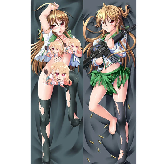WAIFU Anime Busujima Saeko HIGHSCHOOL OF THE DEAD Dakimakura Pillowcase