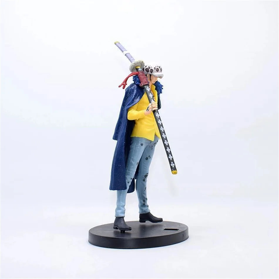 18CM One Piece Luffy Zoro Three-Blade PVC Action Figure Model Collectible