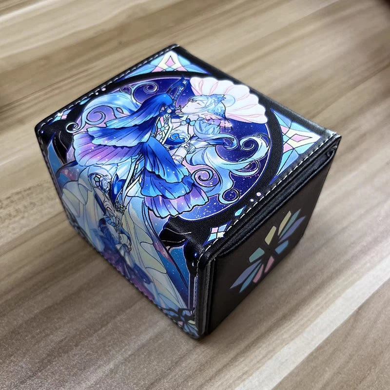 Yugioh Dragonmaid Deck Box PU Leather Storage 100+ TCG OCG Trading Cards