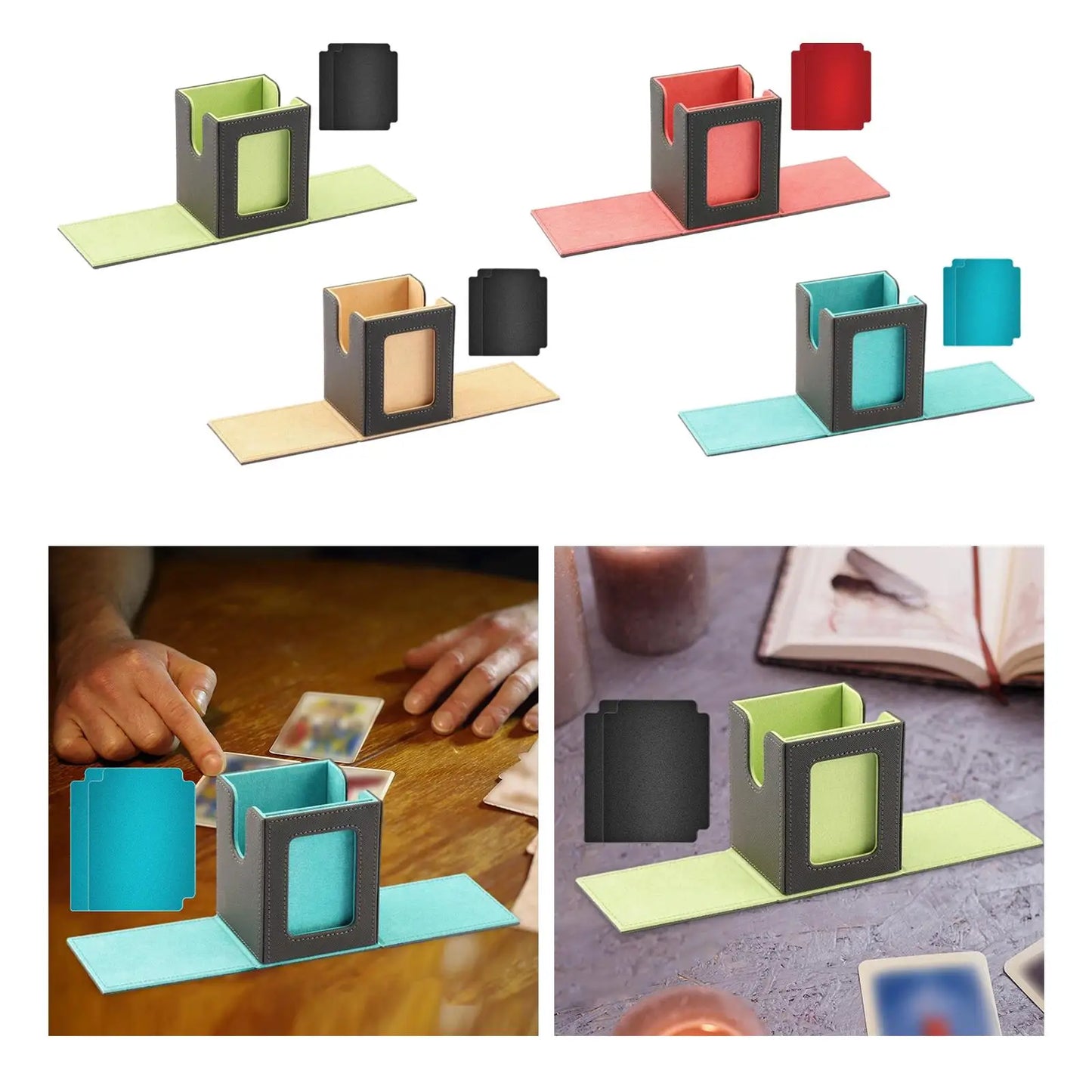 Trading Card Deck Box Premium Magnetic Closure Holds 100+ Cards Organizer