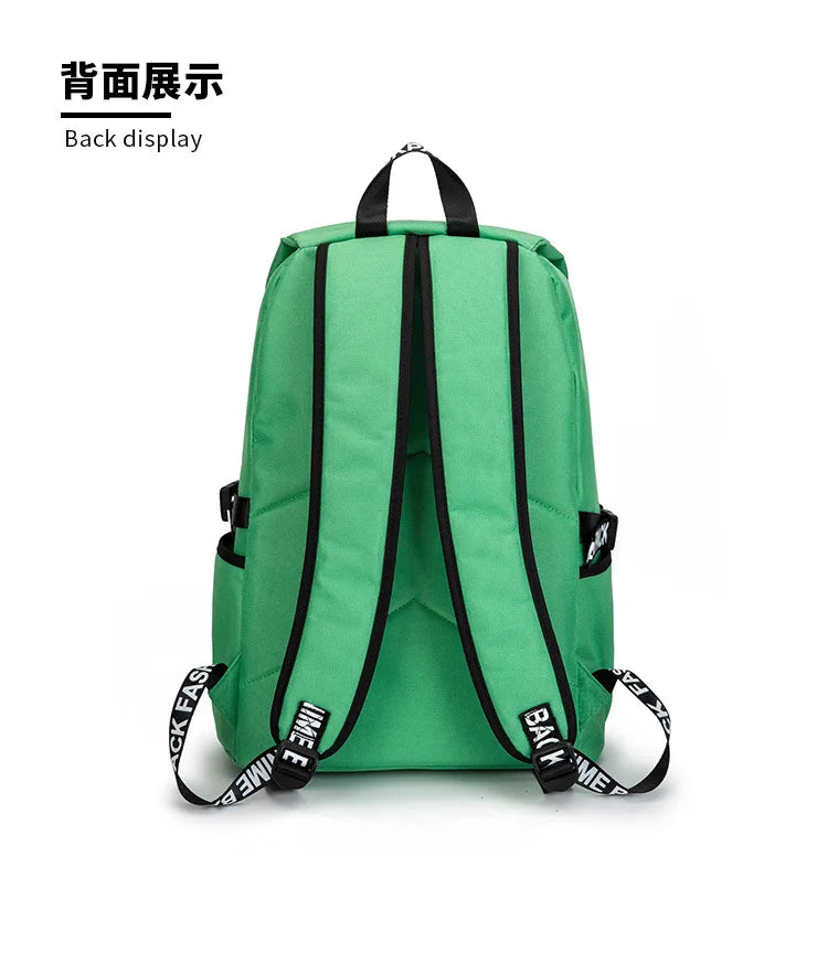 Demon Anime Waterproof Sport Backpack Gym Bag for Travel and Fitness