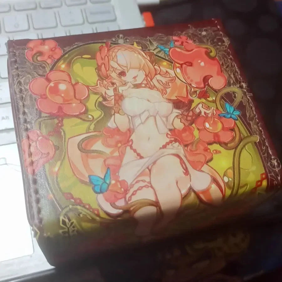 Yugioh Black Magician Girl PU Leather Deck Box Trading Card Storage