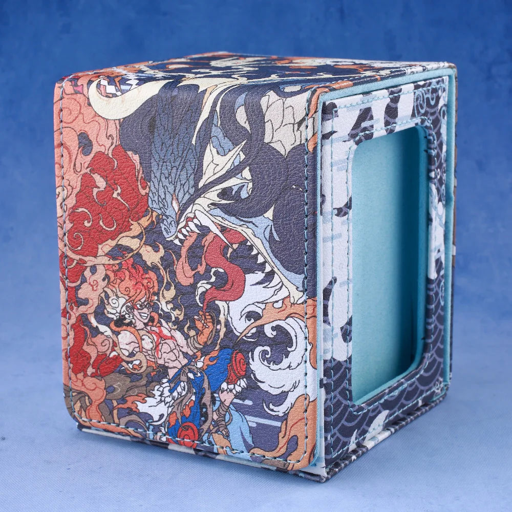 **** Gacha Deck Box for PTCG Cards Trading Card Storage with Display Window
