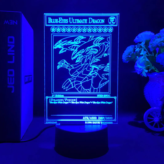 Yu-Gi-Oh! Dark Dragon Fusion LED Night Light – 3D Anime Lamp