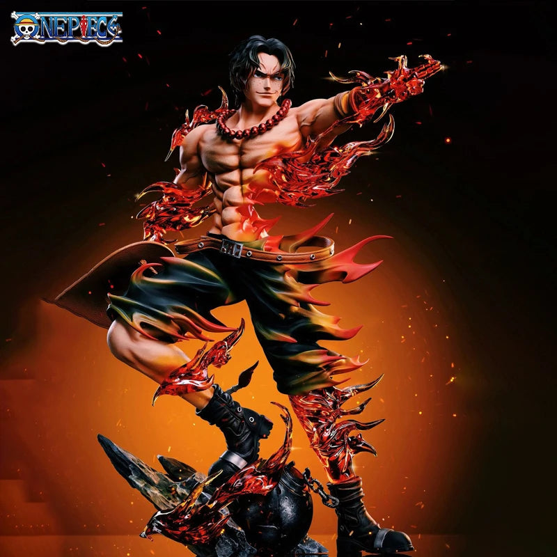 10.2" Ace Figure – One Piece PVC Fire Fist Anime Statue