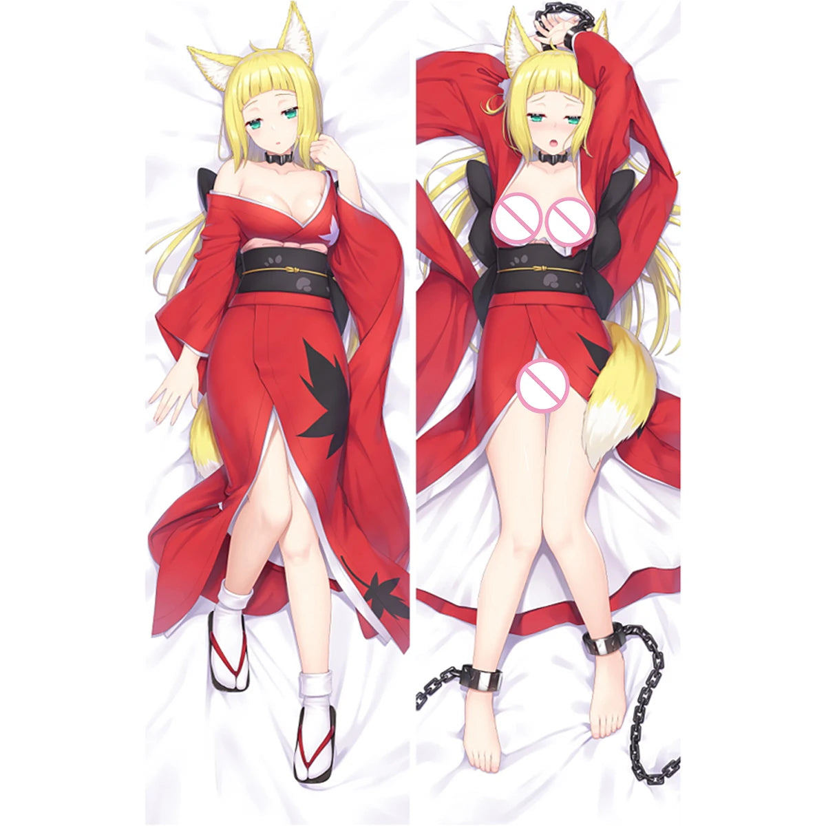 Sanjouno Haruhime Dakimakura Cover Anime Fox Girl Waifu Pillow Case