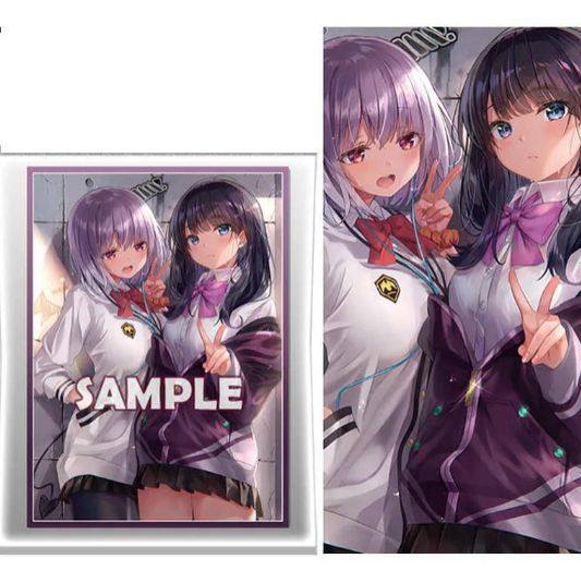 SSSS.Gridman Rikka & Akane Anime Card Sleeves – 60PCS (2.63x3.62in)