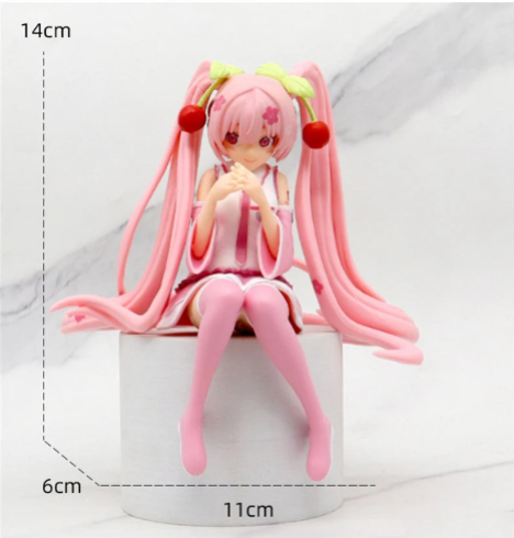 Cherry Blossom Miku Figure - 4.7-Inch Collectible