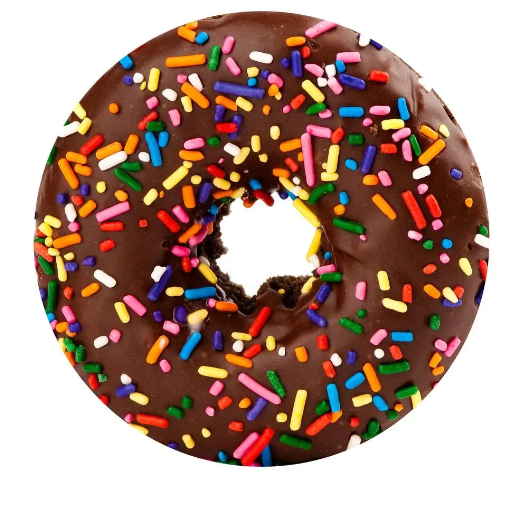 Chocolate Donut Blanket with Sprinkles – Realistic Flannel Throw for Kids & Adults