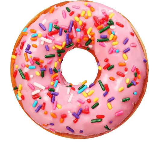 Strawberry Sprinkle Donut Blanket – Round Flannel Throw for Kids & Adults