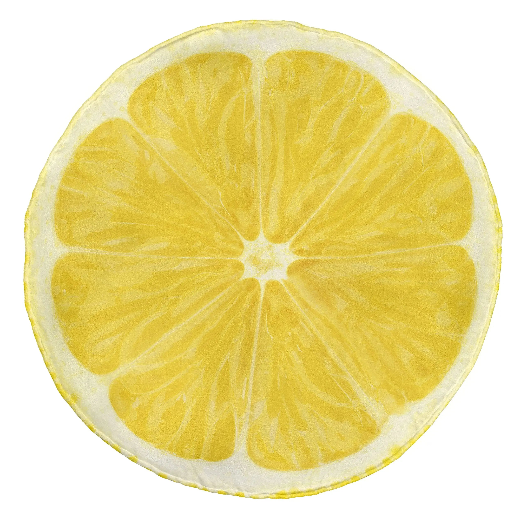 Citrus Pop Lemon Blanket – Zingy Round Flannel Throw