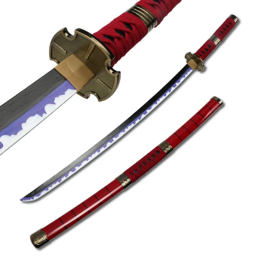 Sandai Kitetsu Katana – 41-Inch Anime Replica Sword (Cloud Blade Detail)