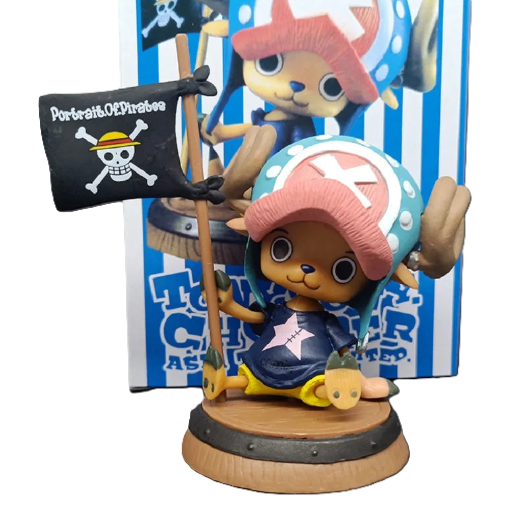 One Piece Chopper Figure 3.5 Inch PVC Flag Edition Statue Collectible