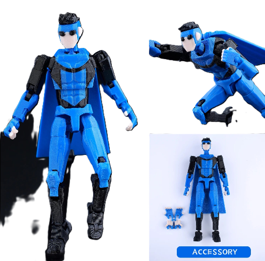 9L3D “Lucky Dummy 13” Invincible Stealth Suit Figure – 5.5-Inch Invincible Series Action Model