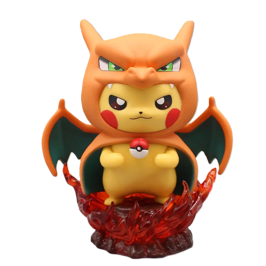 Charizard Pikachu Figurine – Pokémon Cosplay Model Toy