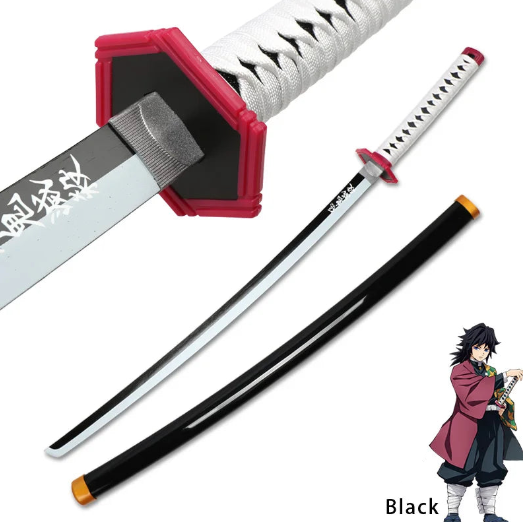 Giyu Tomioka Bamboo Katana Demon Slayer Cosplay Sword 40.9 Inch