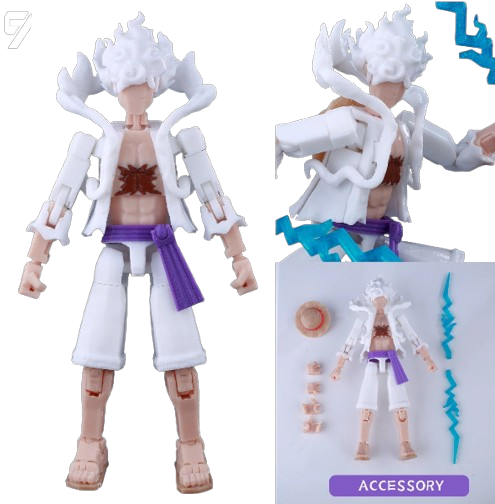 9L3D “Lucky Dummy 13” Nika Luffy Figure – 5.5-Inch One Piece Action Model