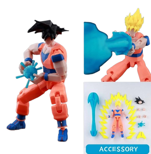9L3D “Lucky Dummy 13” Ultra Instinct Goku Figure – 5.5-Inch Dragon Ball Model