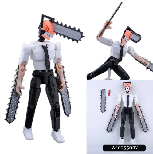 9L3D “Lucky Dummy 13” Chainsaw Man (Denji) Figure – 5.5-Inch (14cm) Chainsaw Devil Hybrid Action Model