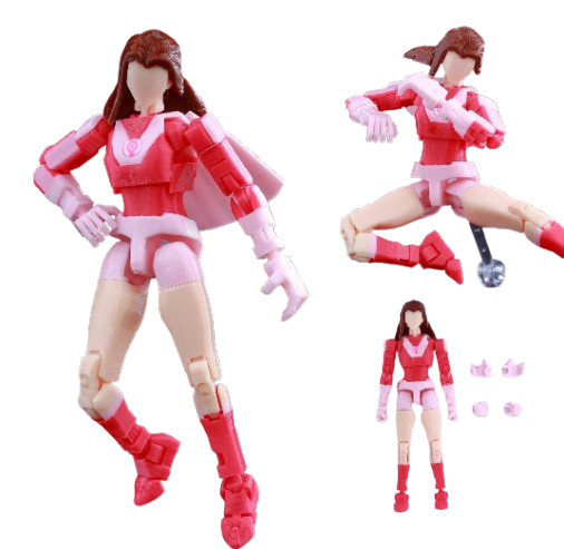9L3D “Lucky Dummy 13” Atom Eve Figure – 5.5-Inch (14cm) Invincible Action Model